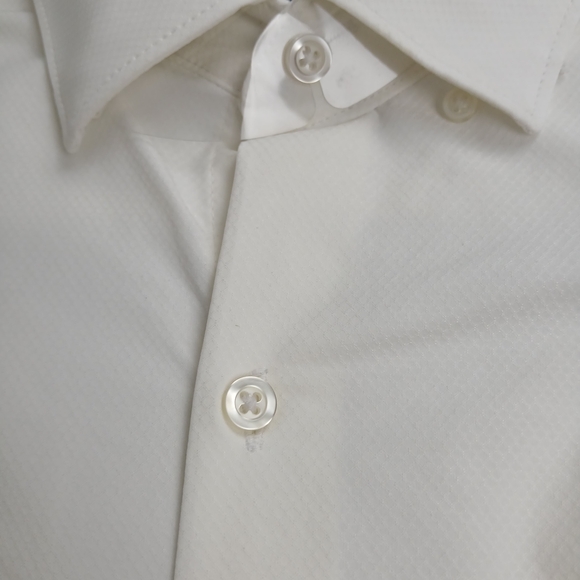 Alfani Men's White Regular Fit Dress Shirt 15-15.5 32-33 Stretch Performance - Picture 3 of 10